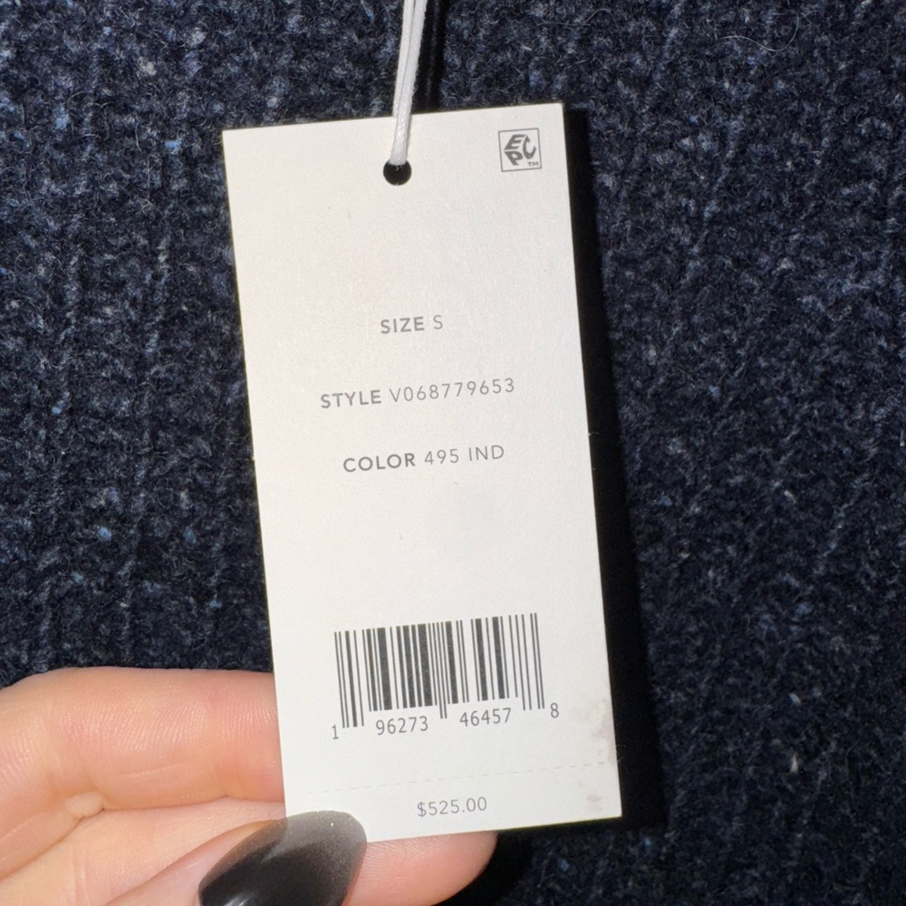 Vince Donegal Blue Cashmere Sweater, size Small, NWT - Picture 7 of 11